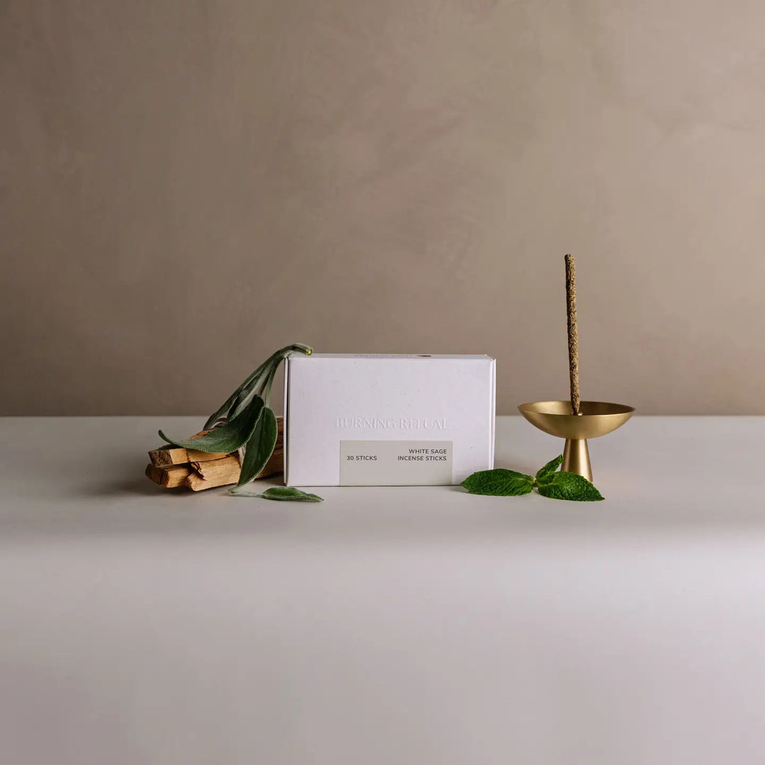 Mini White Sage Hand Rolled Incense 30 Sticks by Cedar and Myrrh