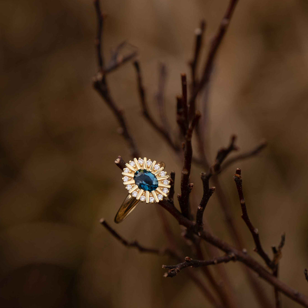 Headwaters Ring | Blue Topaz in 14K Gold Vermeil