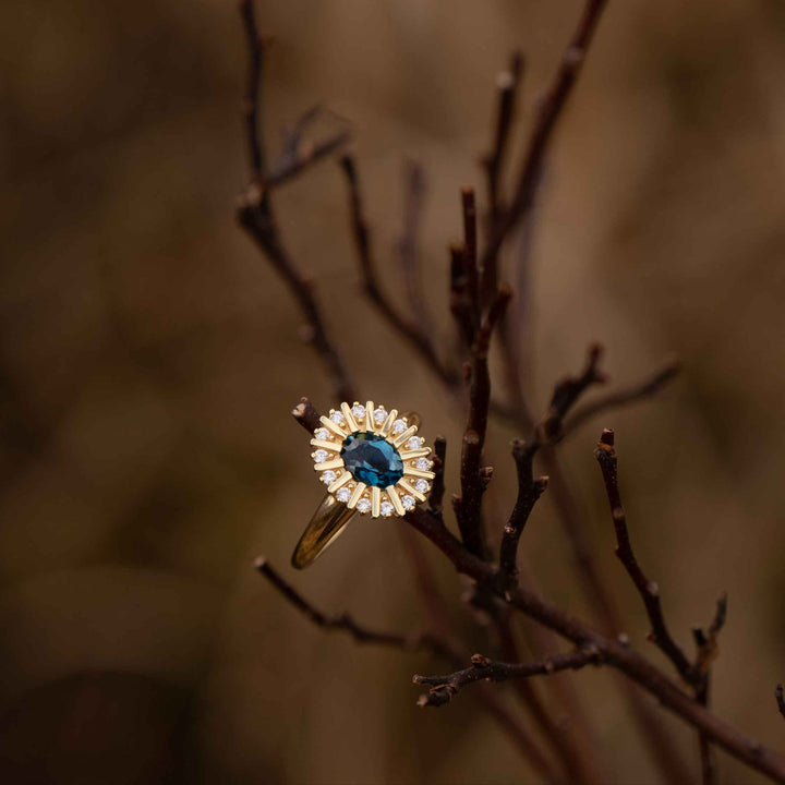 Headwaters Ring | Blue Topaz in 14K Gold Vermeil