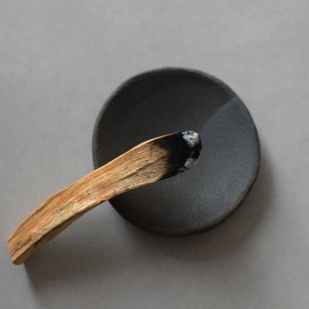 Raw Black Clay Incense Plate by Cedar and Myrrh