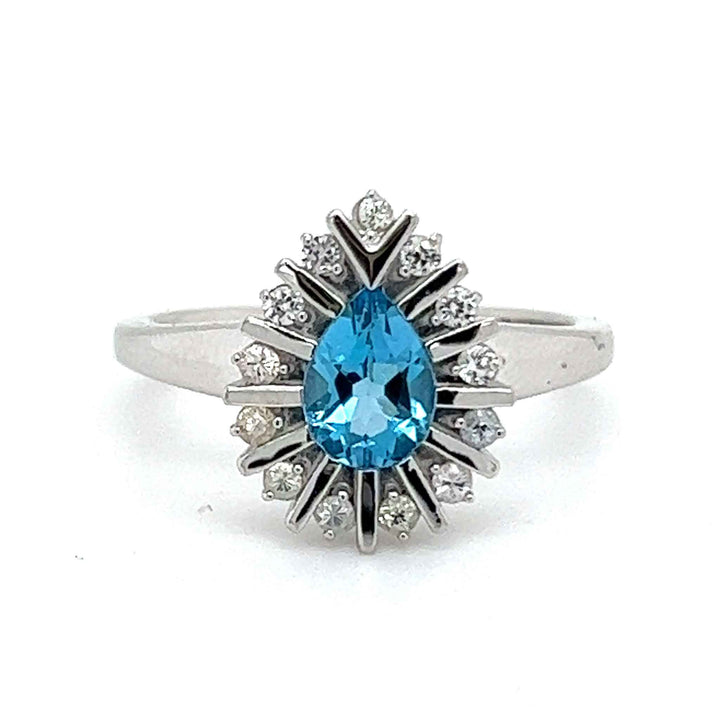 Unique silver ring with natural gemstones custom jewelry