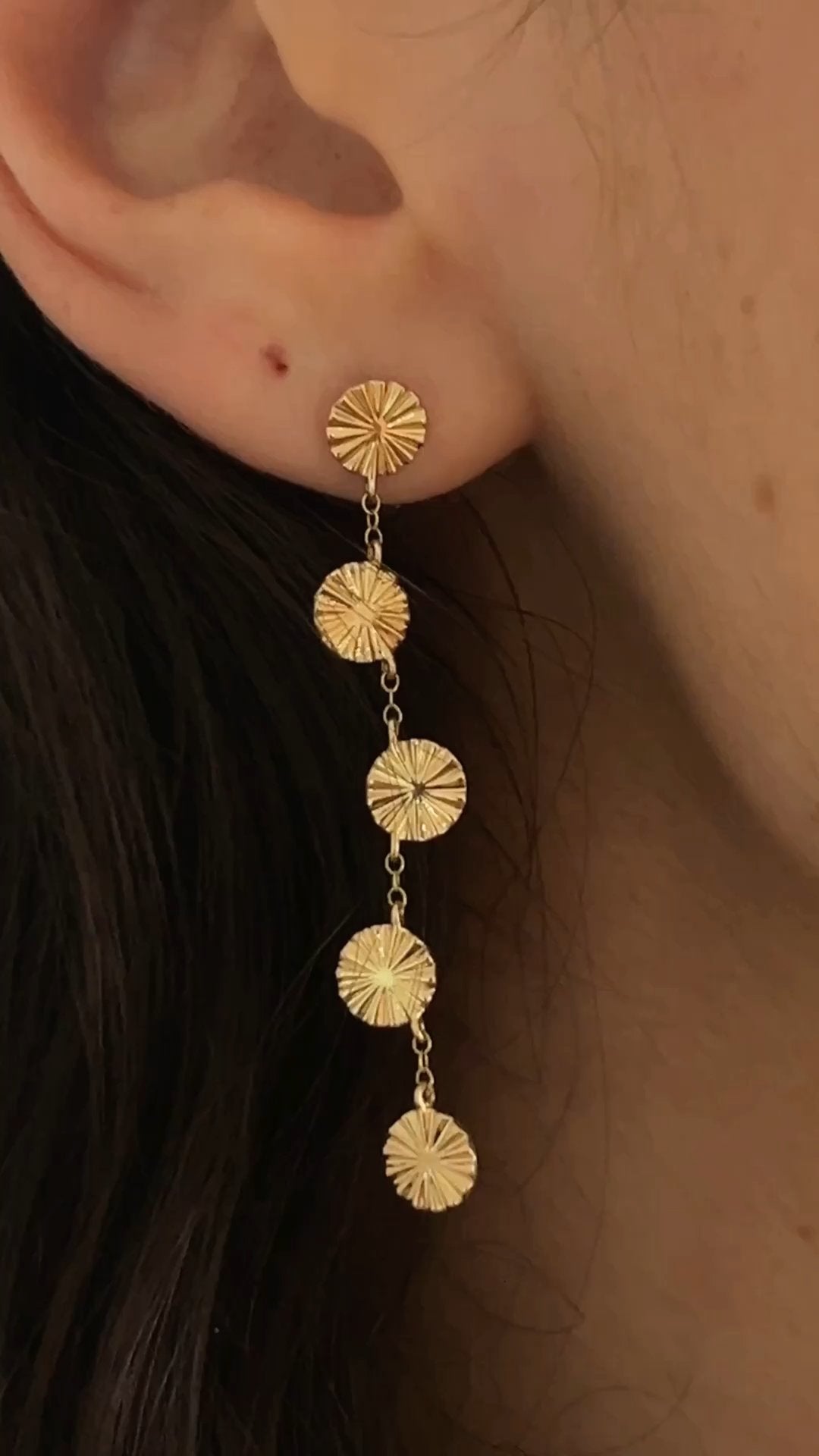 Sol Drop Earrings | 14K Gold