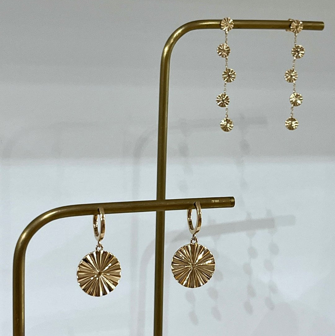 Sol Drop Earrings | 14K Gold