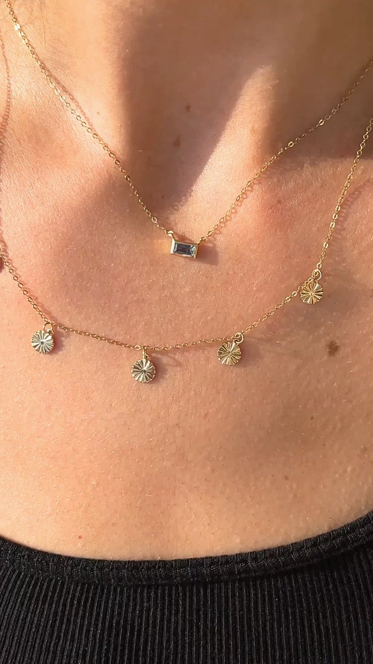 Sol Station Necklace | 14K Gold
