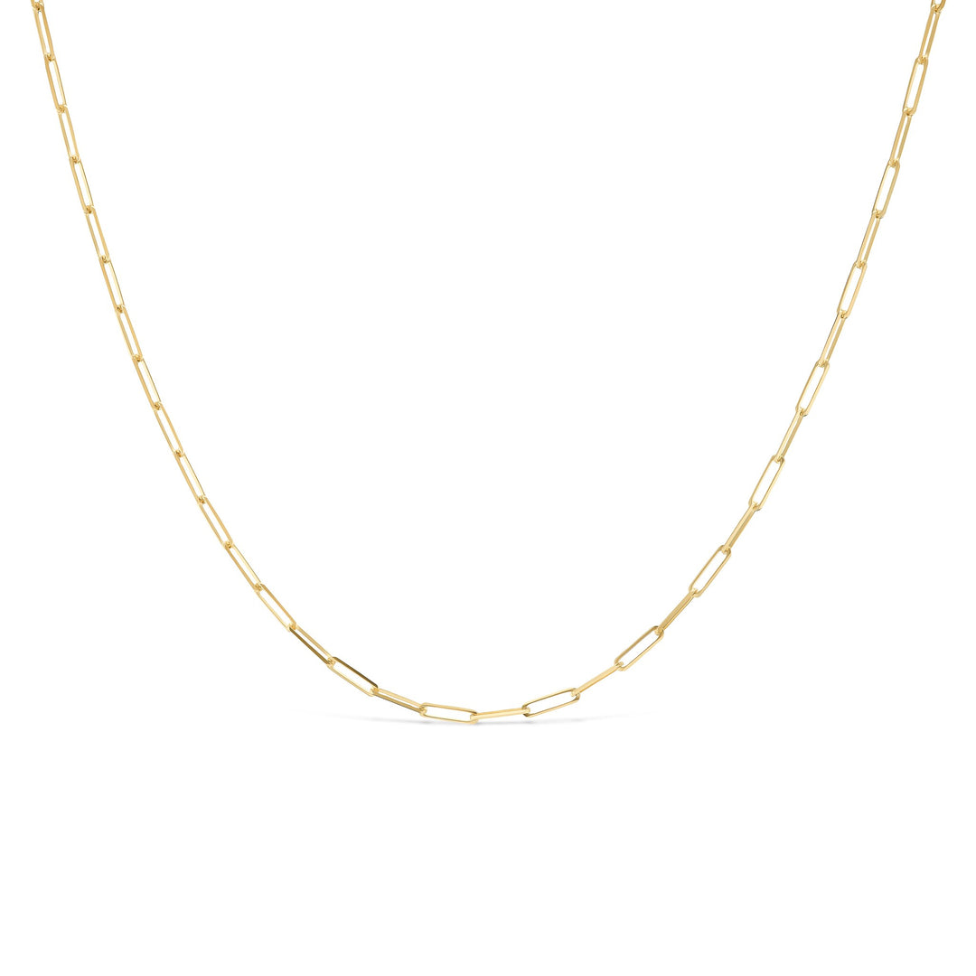 14K Gold Paperclip Chain
