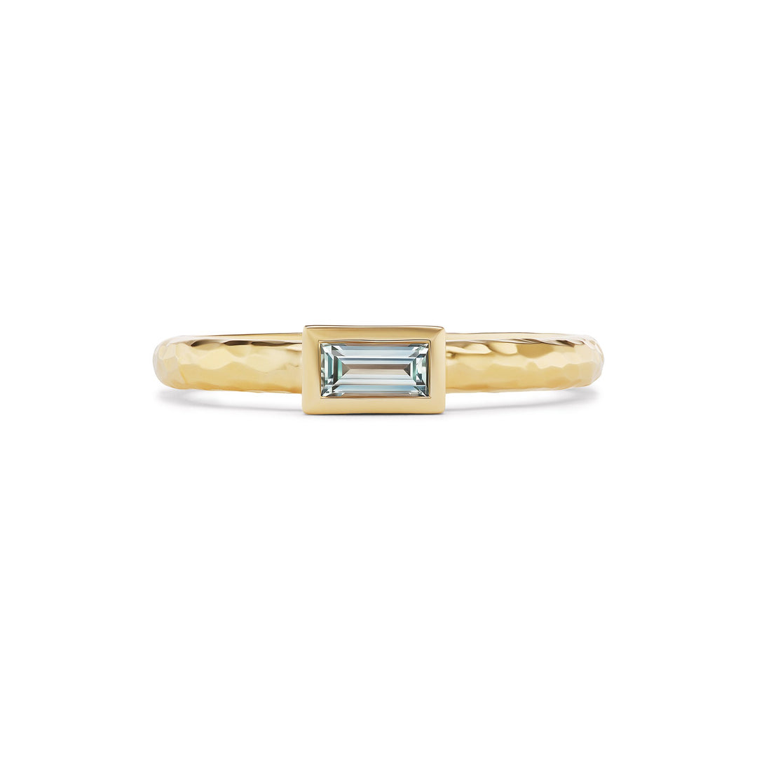 Big Sky Baguette Stacker Ring | Montana Sapphire