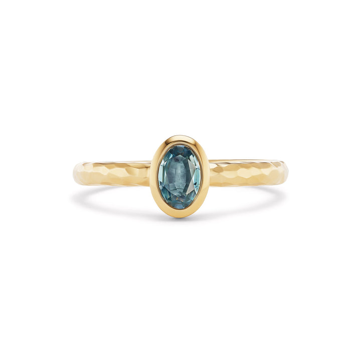 Big Sky Oval Stacker Ring | Montana Sapphire