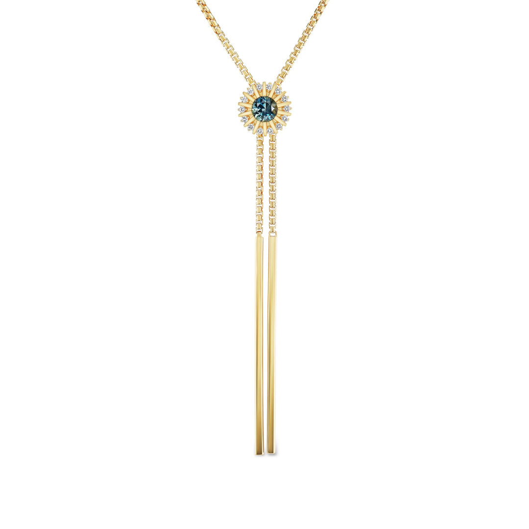 Headwaters Bolo Necklace | Montana Sapphire