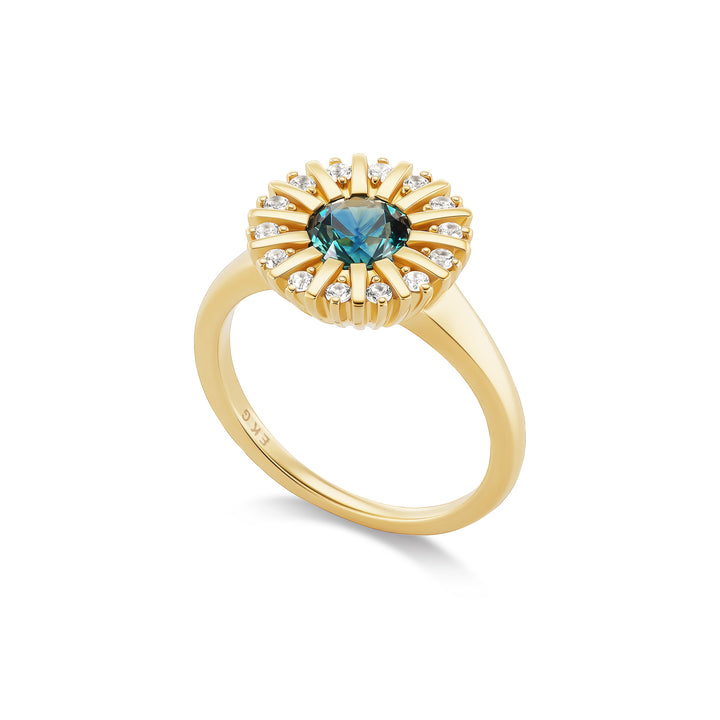 Headwaters Ring | Montana Sapphire in 14K Gold