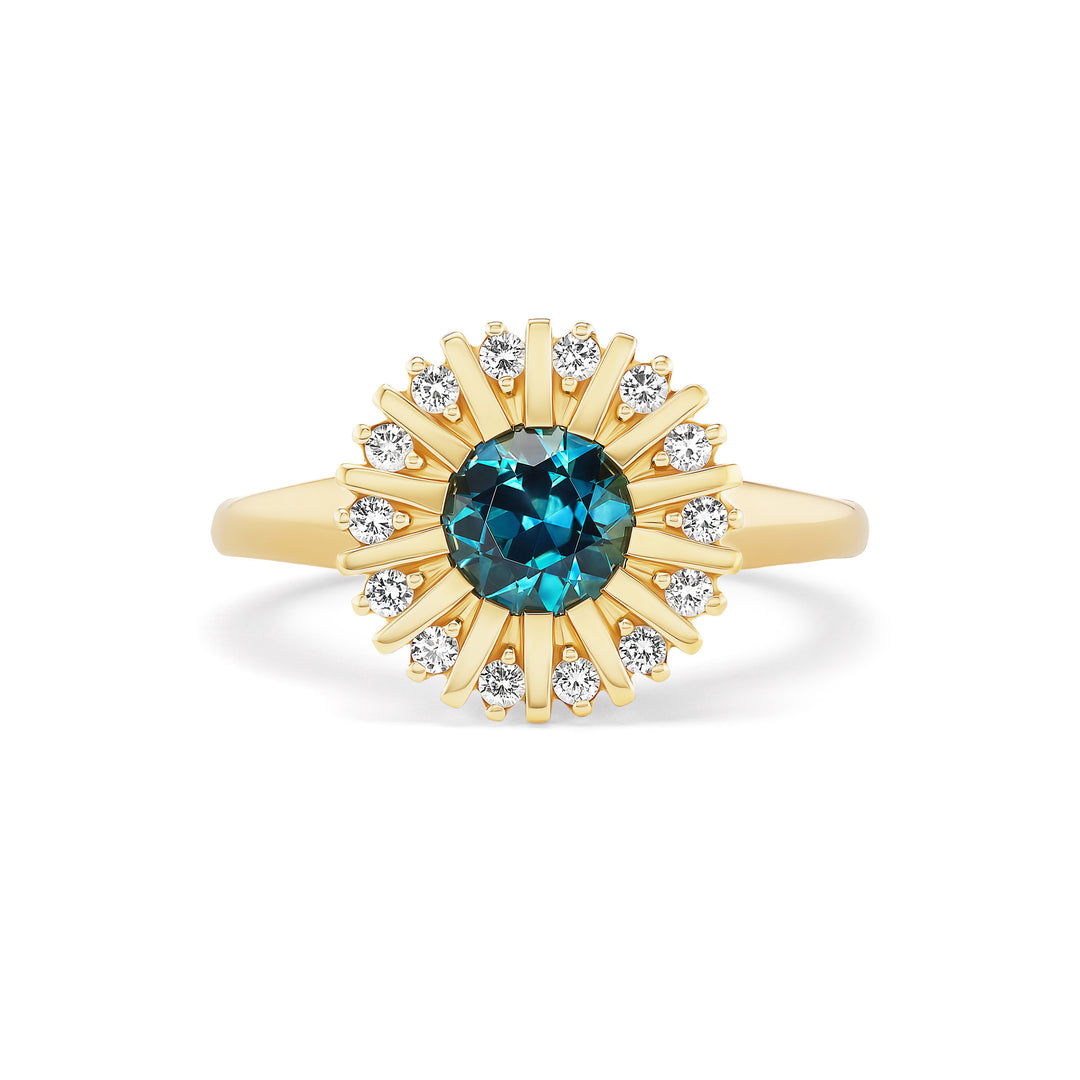 Headwaters Ring | Montana Sapphire in 14K Gold