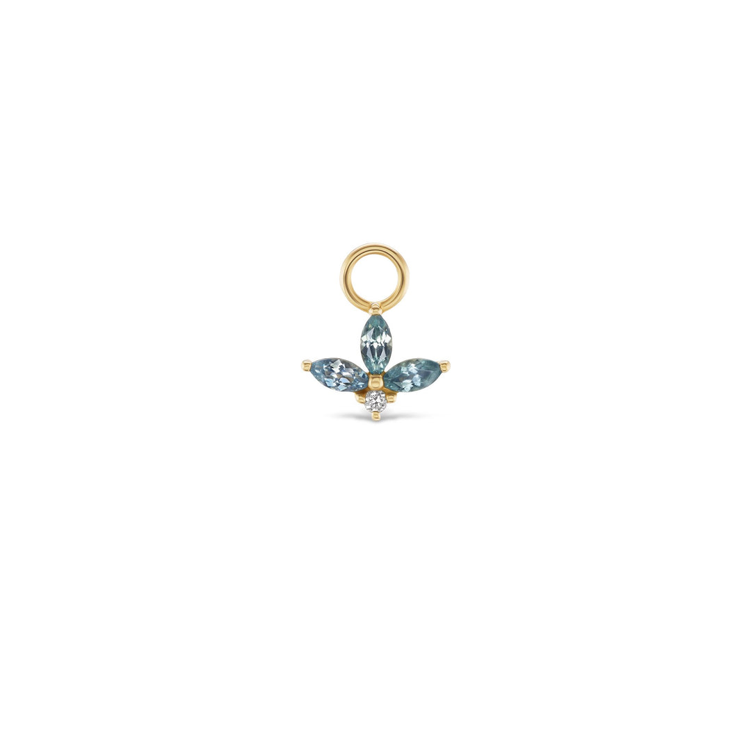 Vesper Huggie Charm | Montana Sapphire
