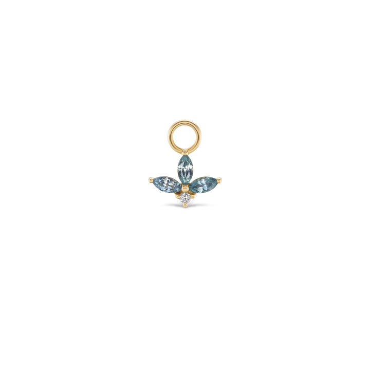 Vesper Huggie Charm | Montana Sapphire