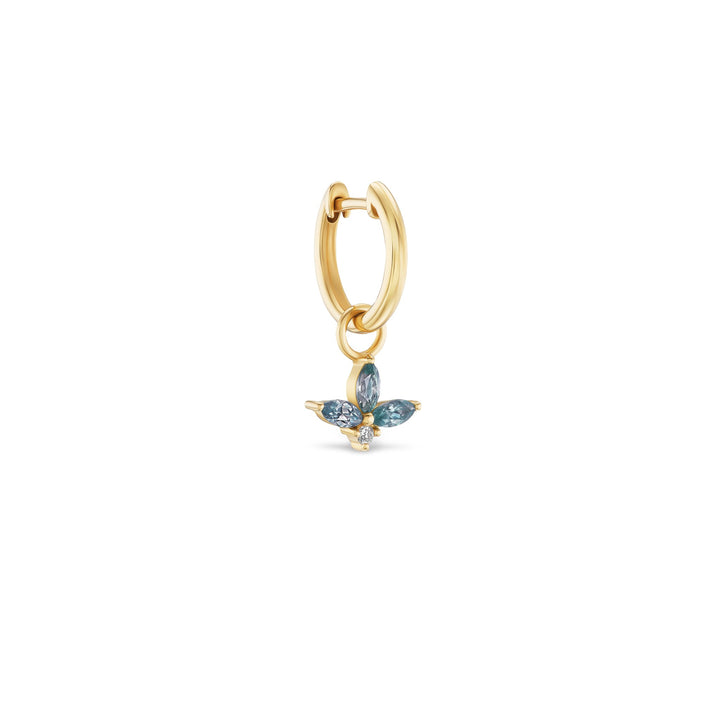 Vesper Huggie Charm | Montana Sapphire