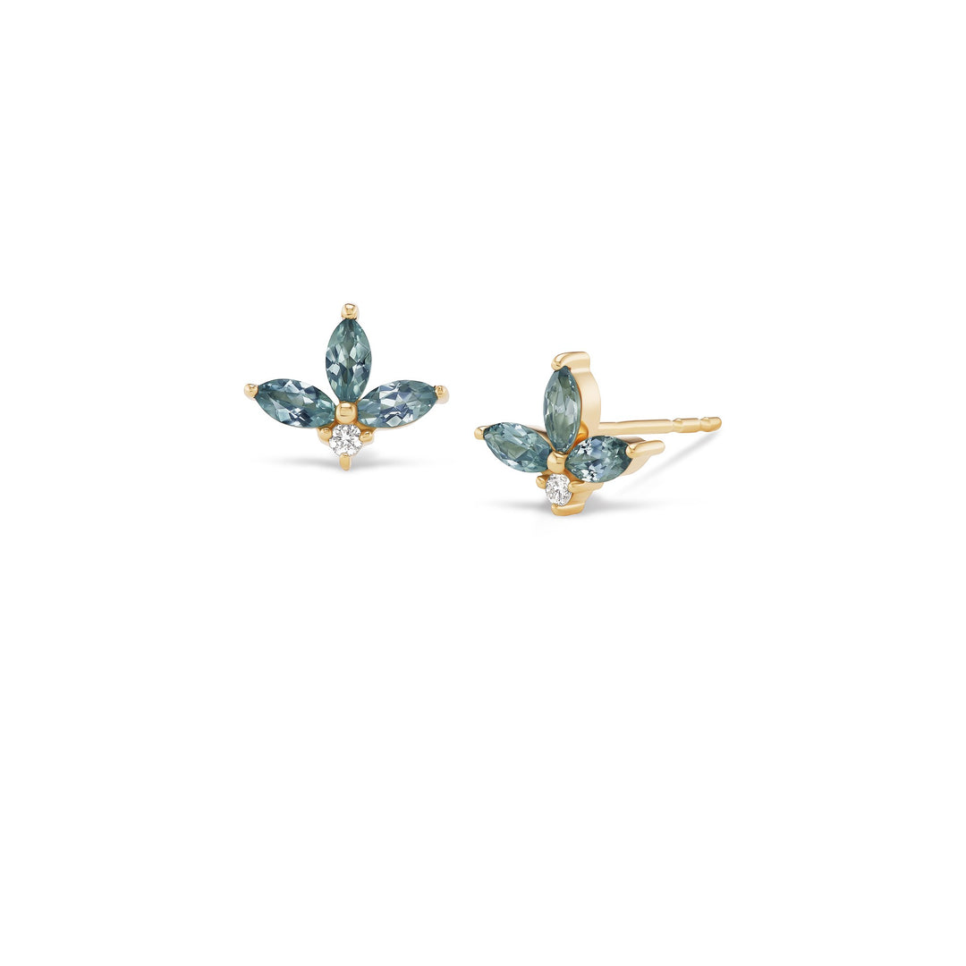 Vesper Studs | Montana Sapphire