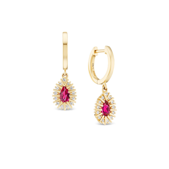 Wildfire Huggie Earrings